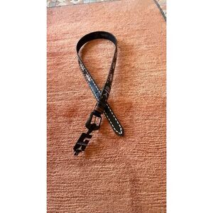 American Bison Leather Embroidered Belt XL 42-44 NWT